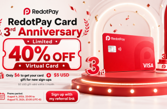 Celebrate RedotPay’s 3rd Anniversary – Enjoy 40% OFF Your Virtual Card!